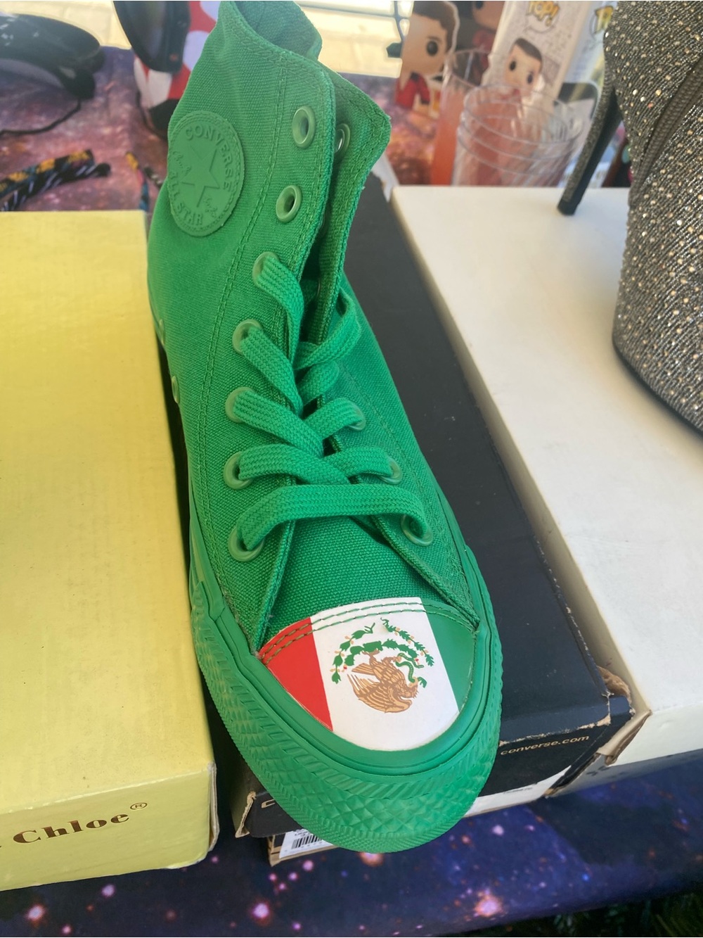Converse Green Low-Top Canvas Sneaker - Picture 3 of 4